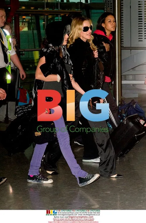 Madonna at Heathrow Airport