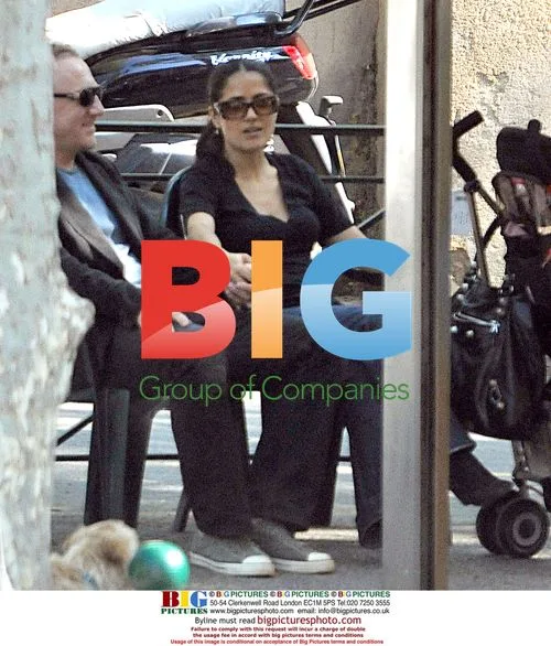 Salma Hayek and Family on Easter Vacation