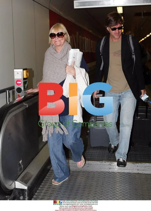Richard Madeley and Judy Finnigan Arrive at Gatwick