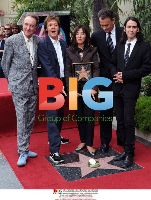 Olivia Harrison and Dhani at George Harrison's Hollywood Walk of Fame ceremony