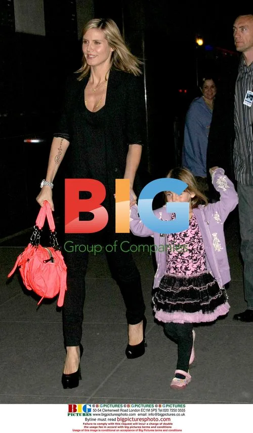 Heidi Klum and Seal with kids at Seal's concert