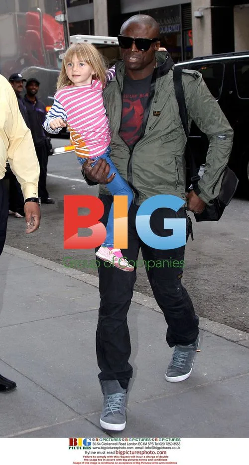 Heidi Klum and Seal with kids