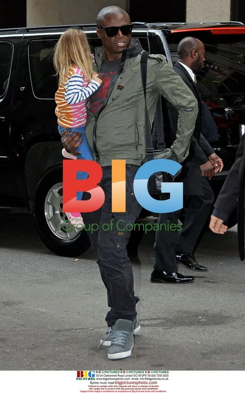 Heidi Klum and Seal with Kids