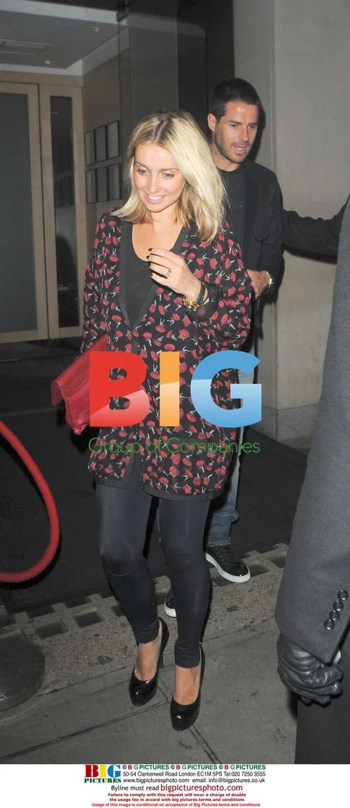 Jamie and Louise Redknapp leave Nobu Berkley