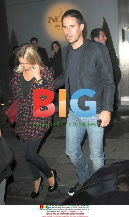 Jamie and Louise Redknapp leave Nobu Berkley
