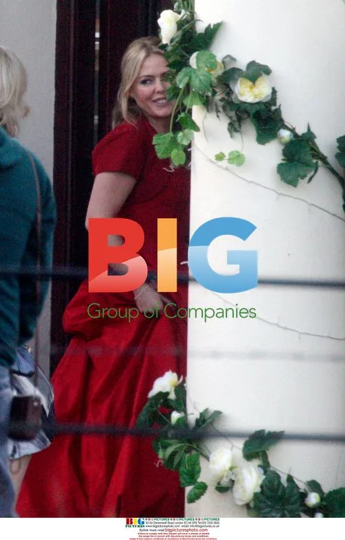 Patsy Kensit Filming 'Holby City' Wedding Scene