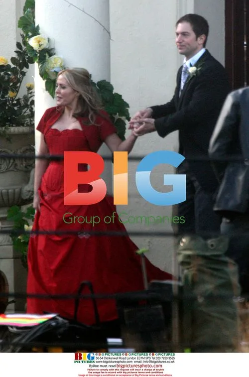 Patsy Kensit on Holby City set