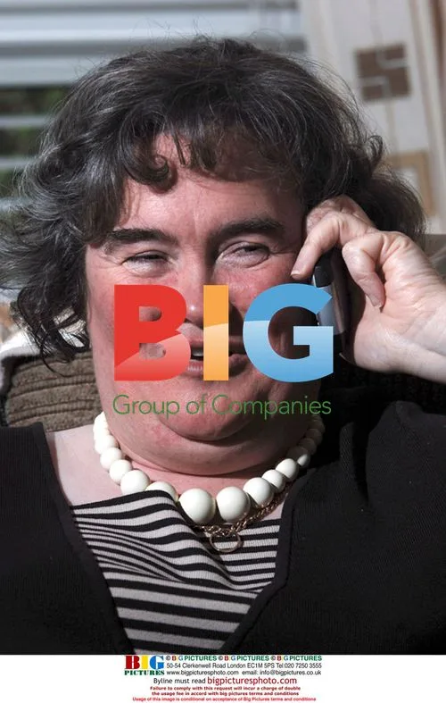 Susan Boyle at home in Blackburn
