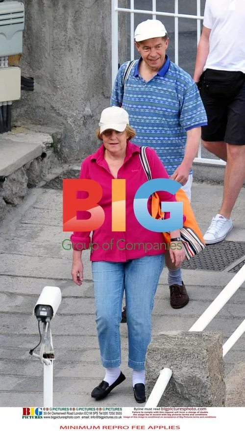 Angela Merkel on holiday in Italy