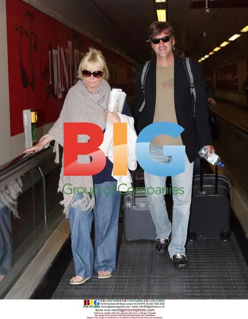 Richard Madeley and Judy Finnigan Arrive at Gatwick