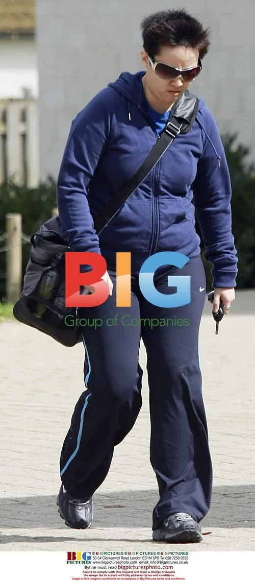 Claire Yang arrives for gym workout