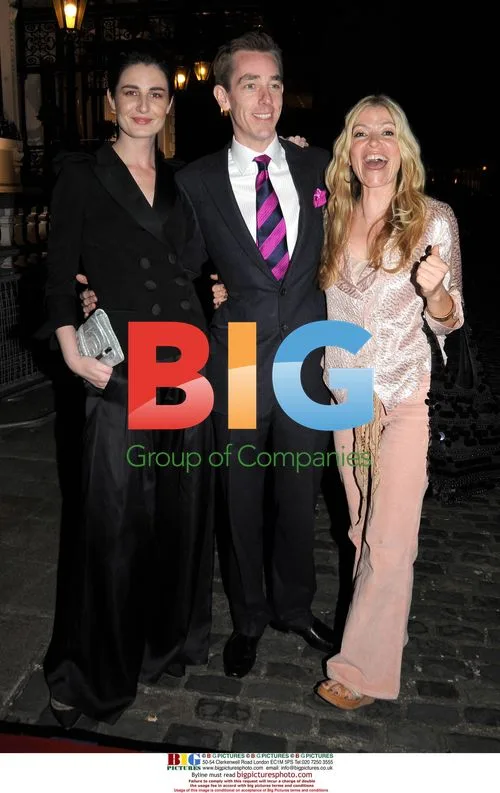 Erin O'Connor, Ryan Tubridy and Fiona Ellis at TV Now Awards 2009