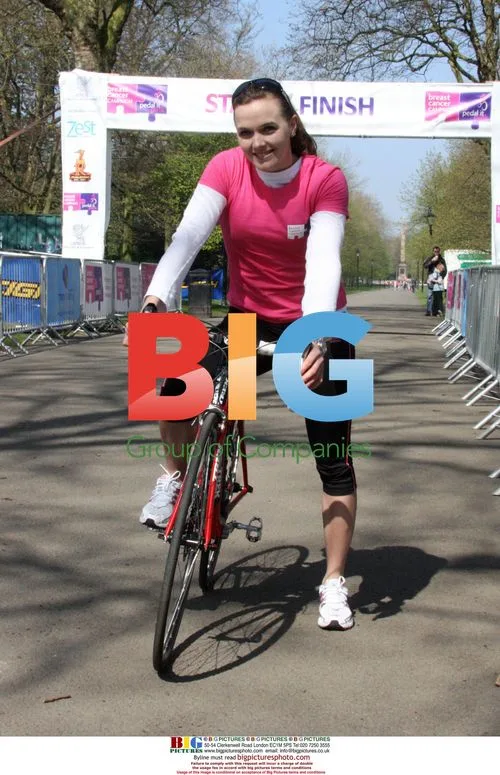 Victoria Pendleton at Pedal It Pink event