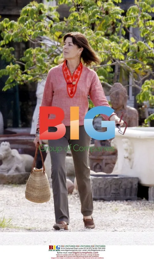 Princess Caroline shops with son and girlfriend