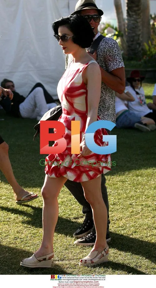 Dita Von Teese at Coachella Festival