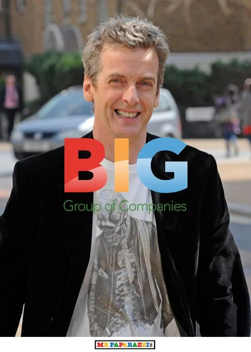Peter Capaldi outside GMTV in London