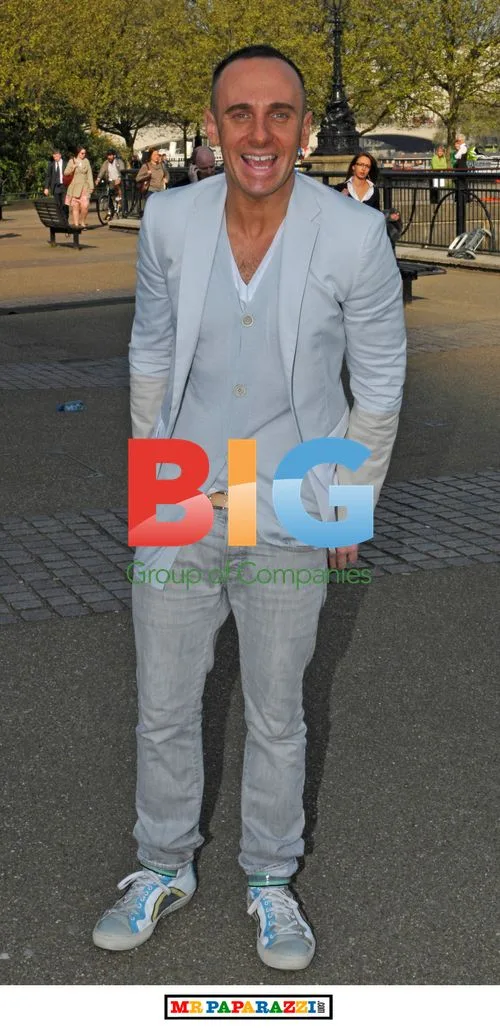 Fashion expert Mark Hayes outside GMTV