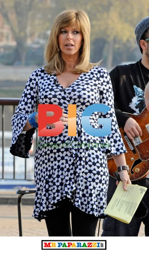 Kate Garraway and Richard Arnold outside GMTV