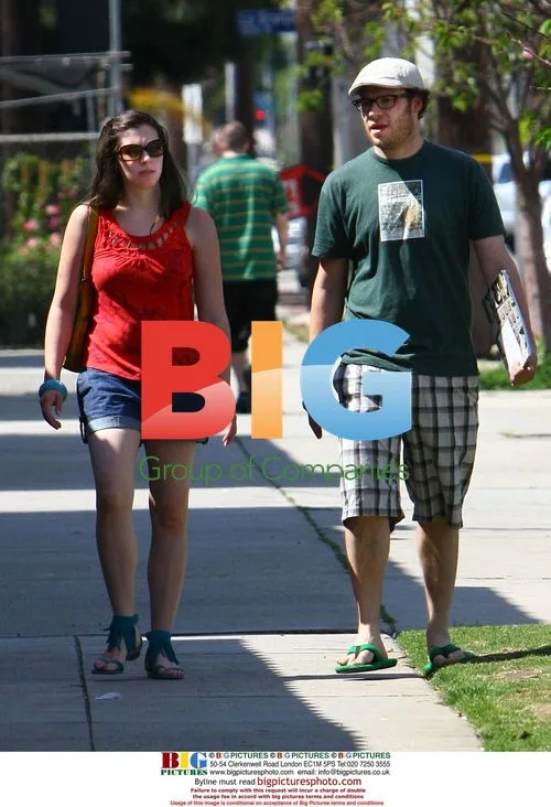 Seth Rogen and girlfriend shop for plants