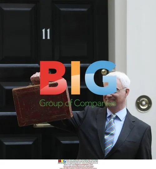 UK Chancellor Holds Disraeli's Budget Box