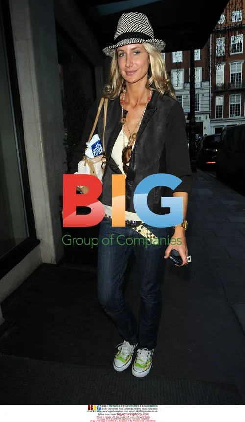Lady Victoria Harvey arrives at Mayfair Hotel