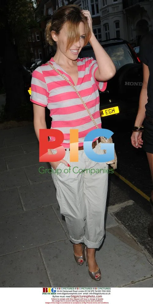 Kylie Minogue Leaves Home in London