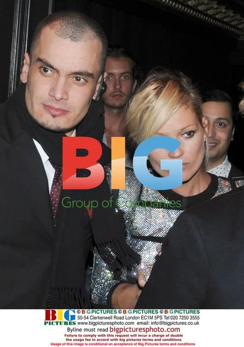 Kate Moss, James Brown and David Walliams at Movida