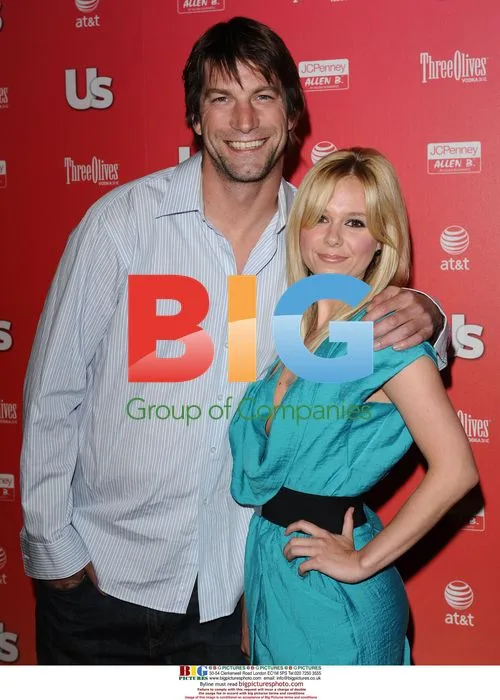 Charlie O'Connell and Sarah Brice at US Weekly Party