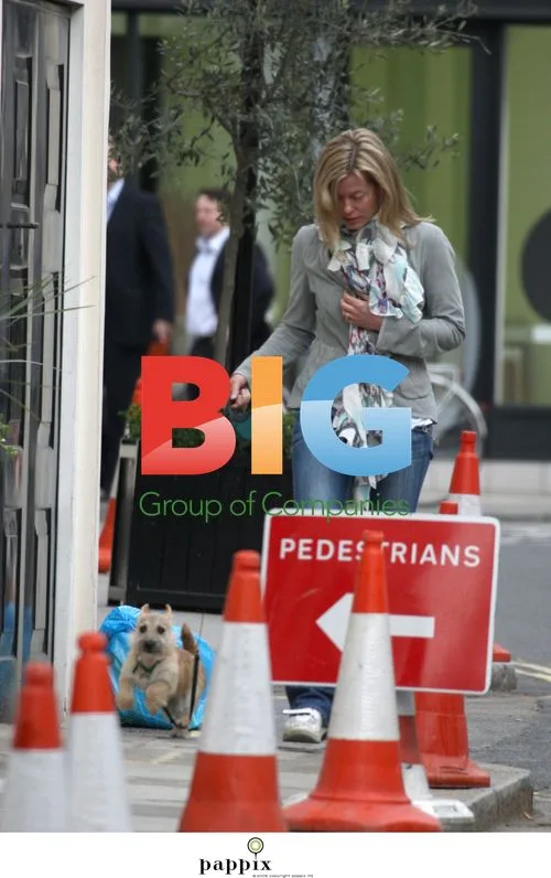 Lady Helen Taylor walking her dog in London