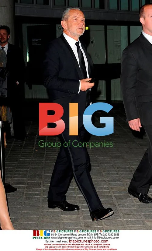 Sir Alan Sugar Leaving BAFTA TV Awards 2009