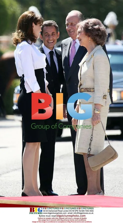 Sarkozy and Bruni Visit Spanish Royals