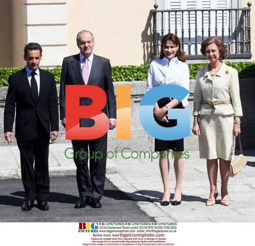 Sarkozy and Bruni Visit Spanish Royals