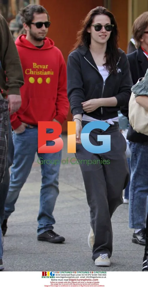 Kristen Stewart and Michael Angarano in Vancouver