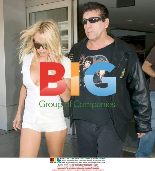 Pamela Anderson and Chuck Zito at LAX