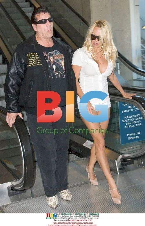 Pamela Anderson and Chuck Zito at LAX