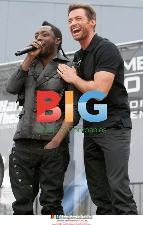 Jackman and Will.i.am at 'X-Men Origins' Premiere