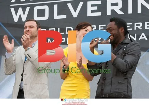 Liev Schreiber, Lynn Collins and Will.i.am at 'X-Men Wolverine' Premiere