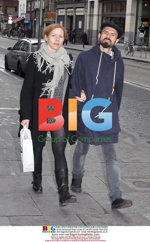 Nina Persson and Nathan Larson stroll in Dublin