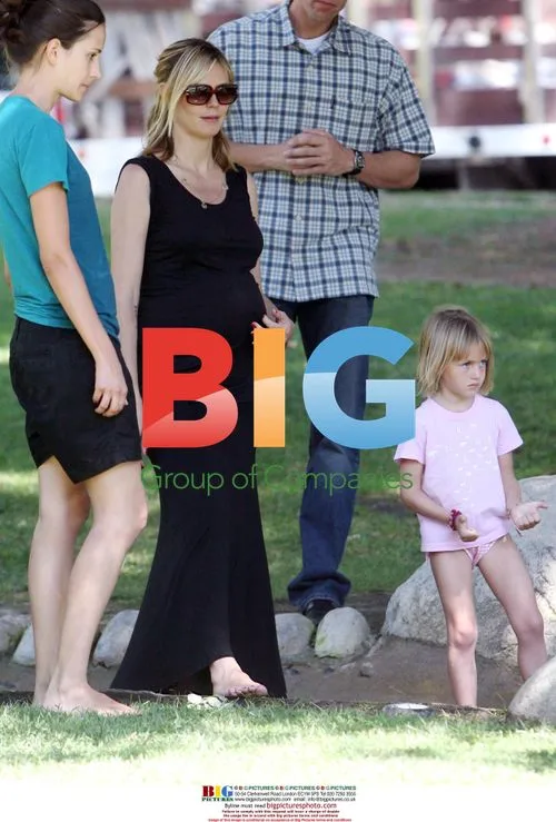Heidi Klum with children at Coldwater Canyon Park