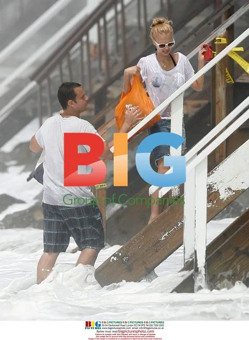 Jessica Alba and Family at Malibu Beach