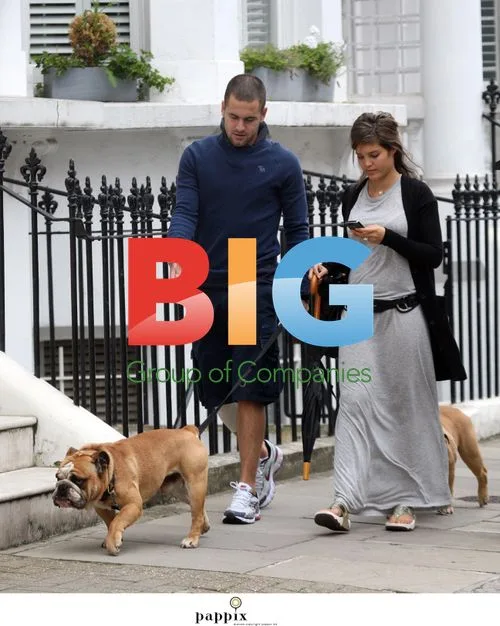 Joe Cole and wife Carly out in London