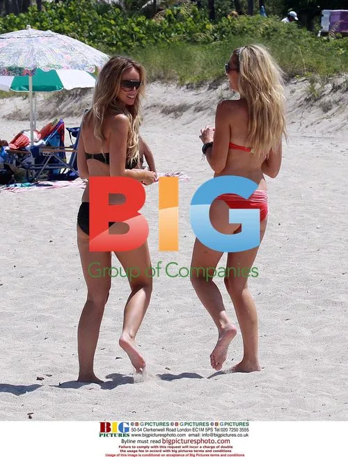Lauren Pope and Kellie Acreman on Miami Beach