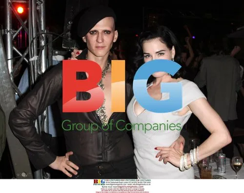 Dita von Teese at corset designer's party