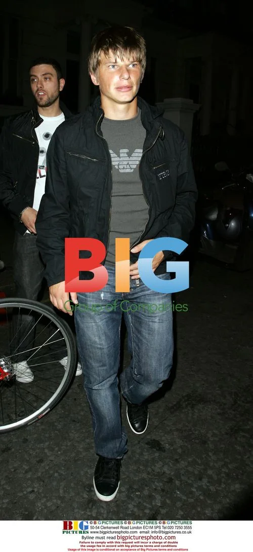 Andrey Arshavin leaving Boujis club, London
