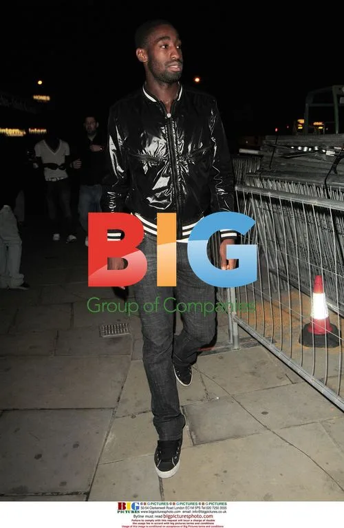 Arsenal's Johan Djourou leaving Boujis club in London