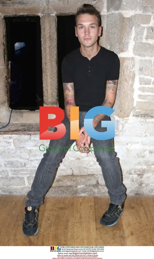 Preston of the Ordinary Boys backstage at Pennine FM