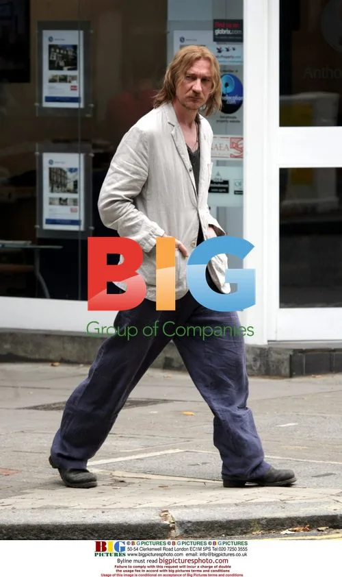 Colin Farrell and David Thewlis on London Boulevard set