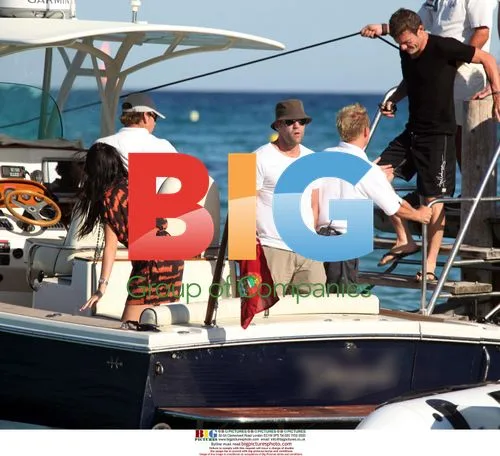 Jason Statham and Alex Zosman on yacht in Nice