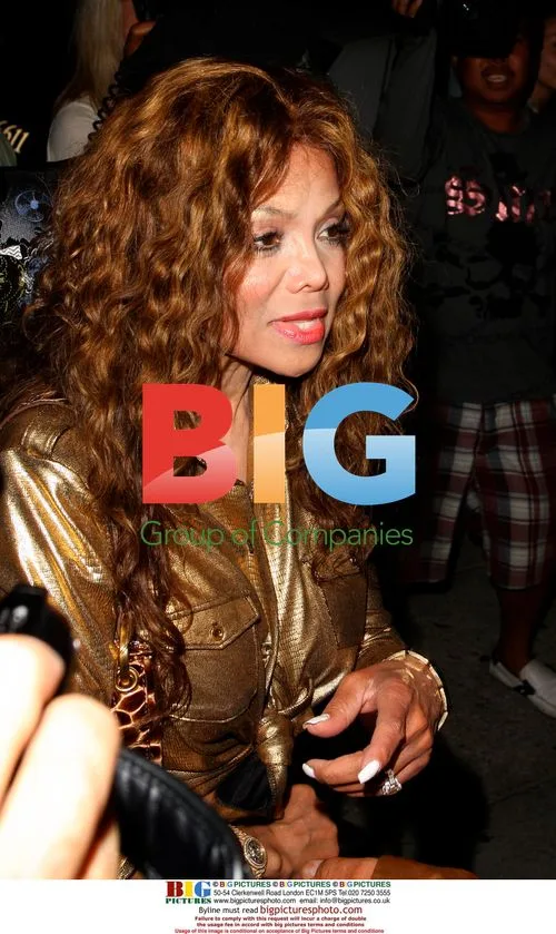 LaToya Jackson outside Mr. Chow's in Beverly Hills