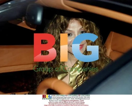 LaToya Jackson Leaves Mr. Chow's with Christian Audigier